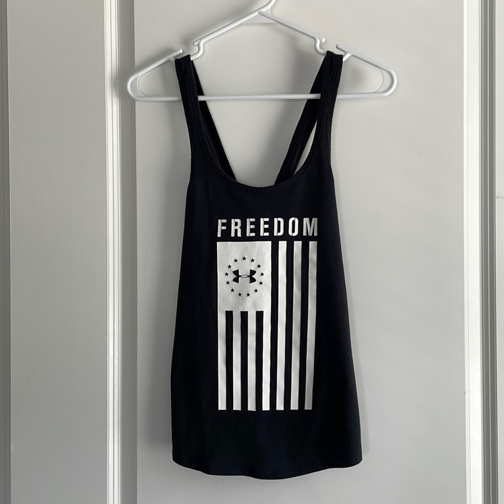 Under Armour Heat Gear cross back workout tank top